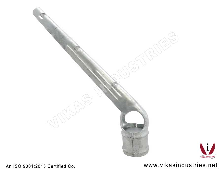 Barb Arm Single Chain Link Fence Fittings Parts Accessories Manufacturers Exporters in India Punjab Ludhiana