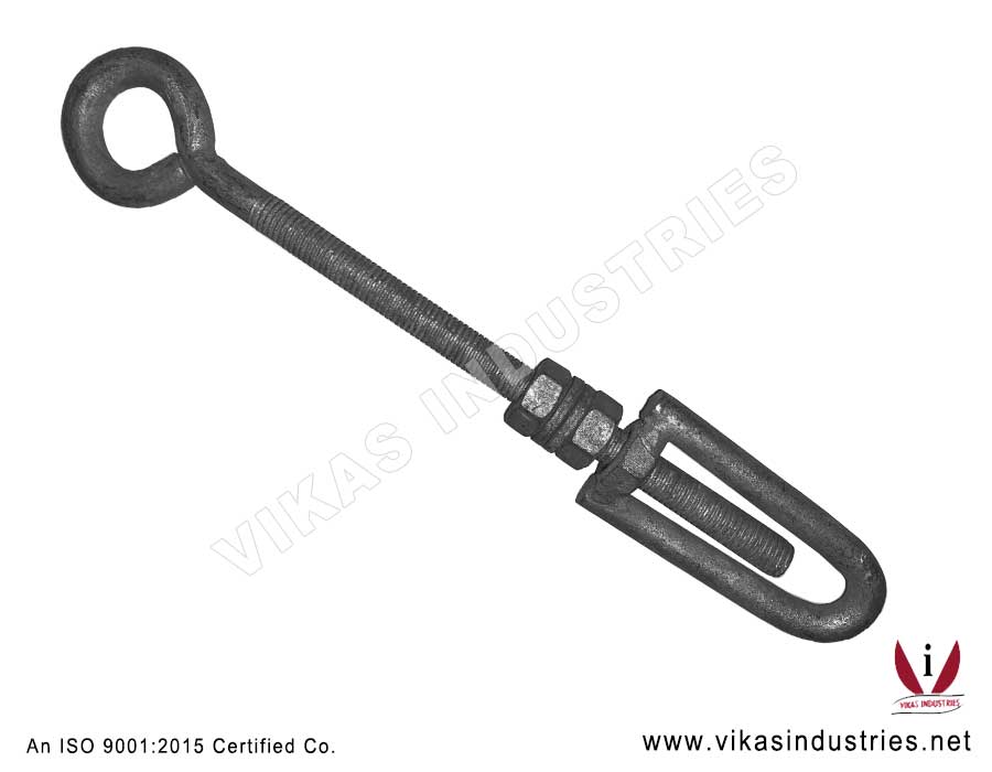 Eye Bolt with Adaptor Chain Link Fence Fittings Parts Accessories Manufacturers Exporters in India Punjab Ludhiana