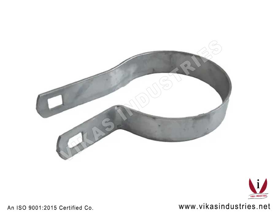 Tension Band Bevel Brace Band Chain Link Fence Fittings Parts Accessories Manufacturers Exporters in India Punjab Ludhiana