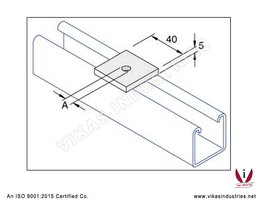 Square Plate / Square Washer Channel Brackets Manufacturers Exporters in India Punjab Ludhiana