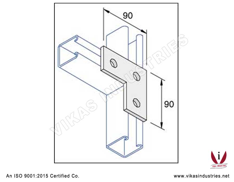 L Bracket 3 Hole Channel Brackets Manufacturers Exporters in India Punjab Ludhiana
