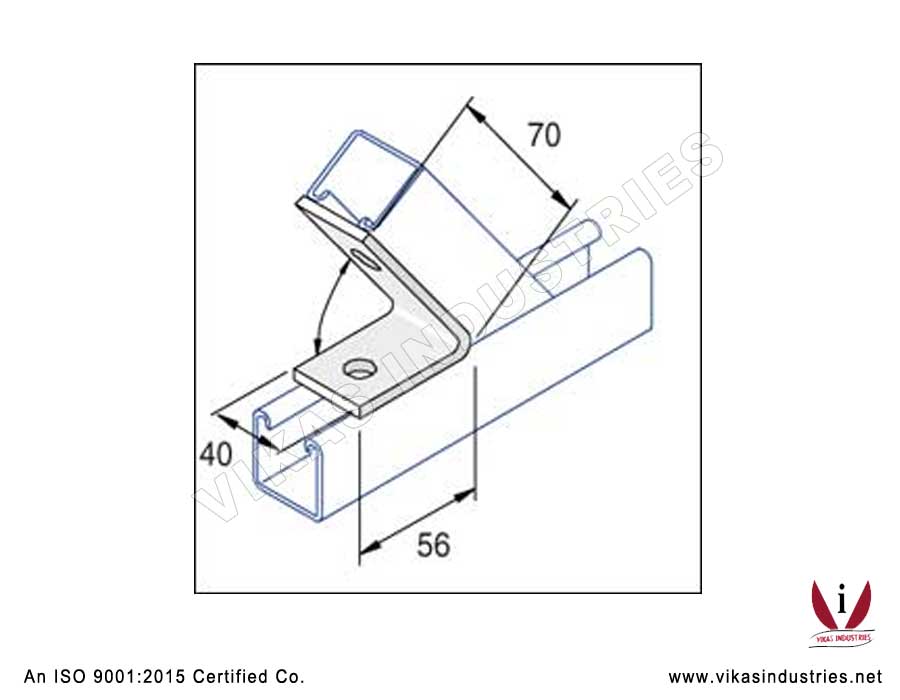 Obtuse Angle Bracket Channel Brackets Manufacturers Exporters in India Punjab Ludhiana