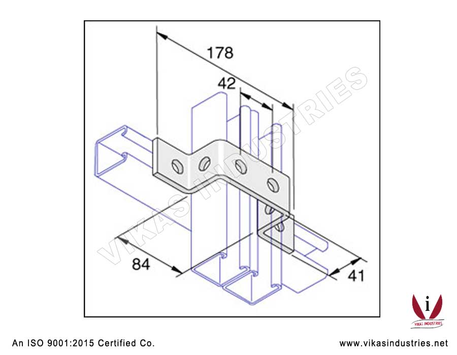 Sunken Bracket Shallow Channel Brackets Manufacturers Exporters in India Punjab Ludhiana