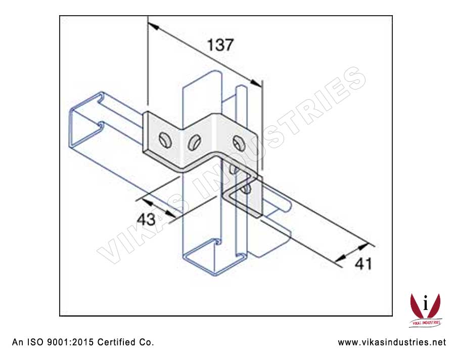 Sunken Bracket Shallow Channel Brackets Manufacturers Exporters in India Punjab Ludhiana