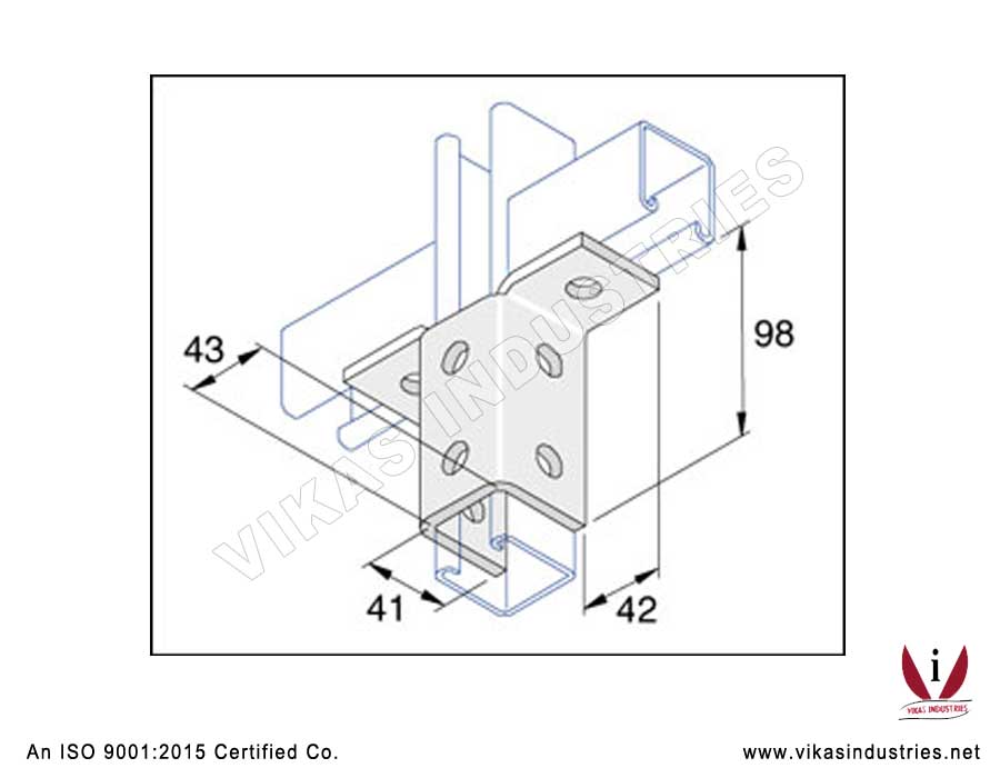 Wing Bracket 2 Lug Channel Brackets Manufacturers Exporters in India Punjab Ludhiana
