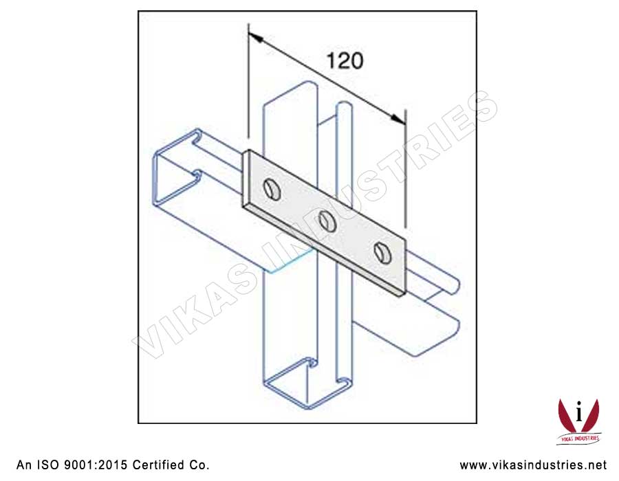 3 Hole Straight Mending Plate Channel Brackets Manufacturers Exporters in India Punjab Ludhiana
