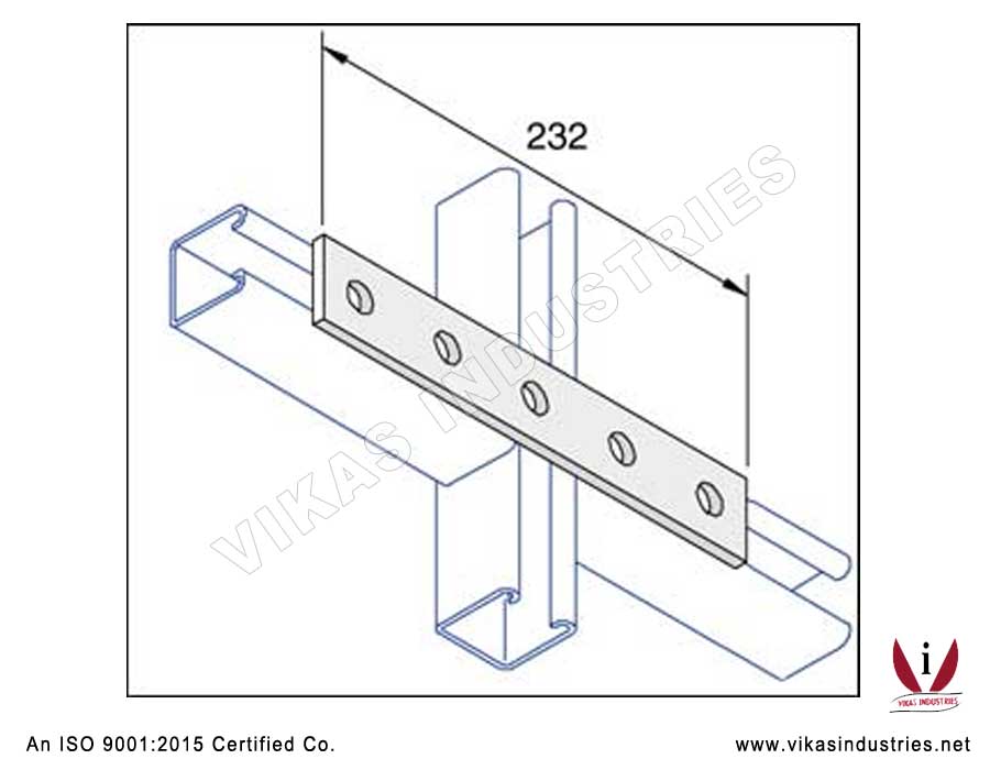 5 Hole Straight Mending Plate Channel Brackets Manufacturers Exporters in India Punjab Ludhiana