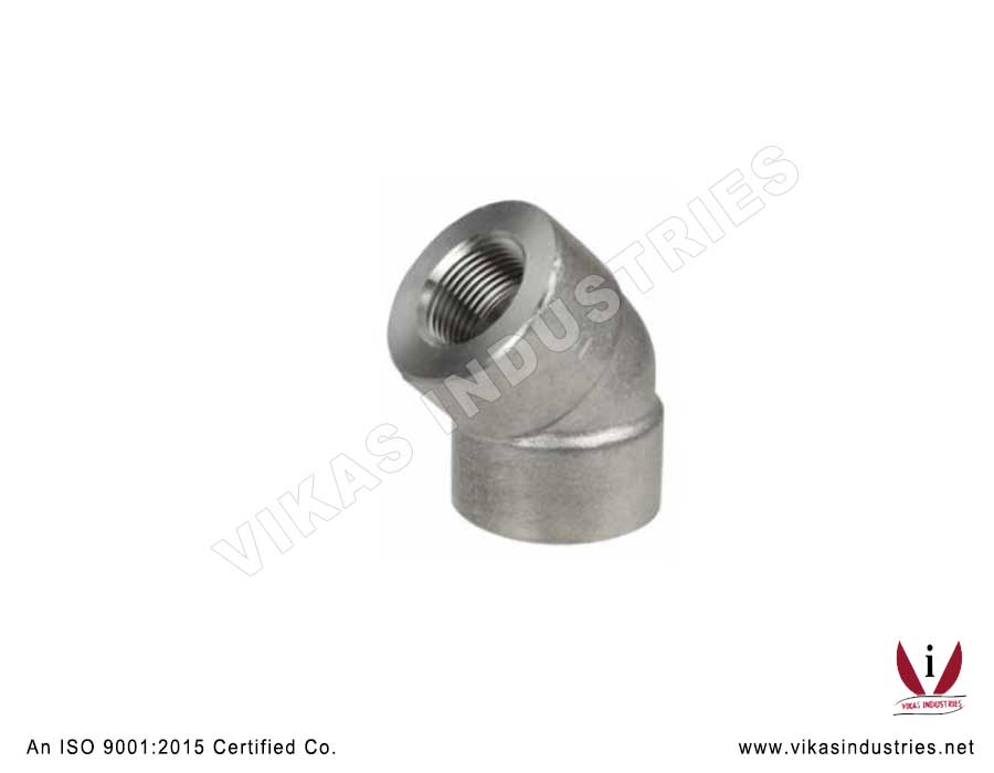 Elbow 45 Degree Forged Pneumatic Pipe Fittings Manufacturers Exporters in India Punjab Ludhiana