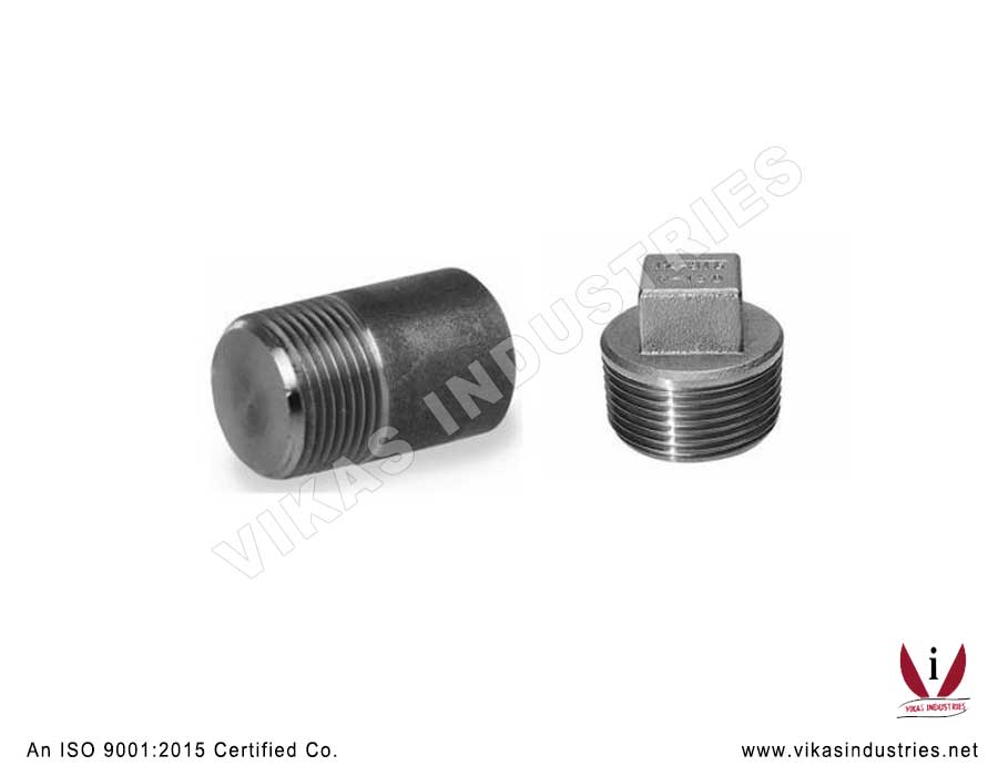 Square/Round Head Plug Forged Pneumatic Pipe Fittings Manufacturers Exporters in India Punjab Ludhiana