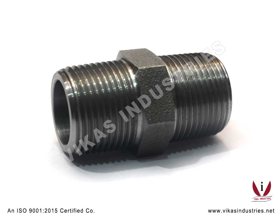 Hex Nipple Forged Pneumatic Pipe Fittings Manufacturers Exporters in India Punjab Ludhiana