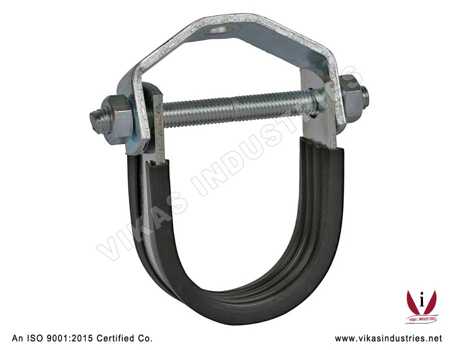 Clevis Hanger with Rubber Lining Hanger Clamps Manufacturers Exporters in India Punjab Ludhiana