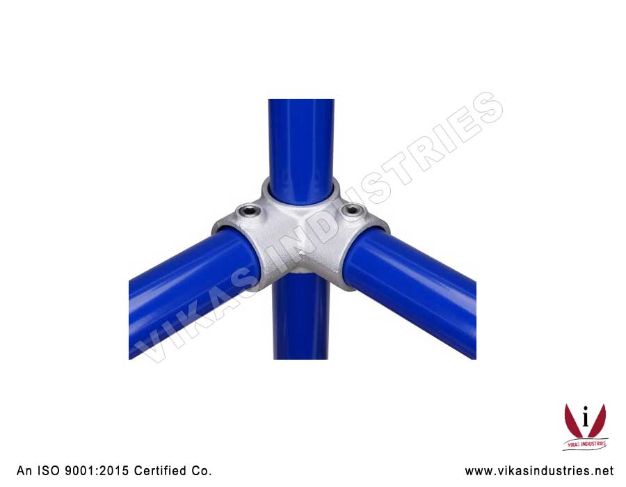 THREE WAY OPEN CONNER-116 Key Pipe Clamp Fittings Manufacturers Exporters in India Punjab Ludhiana