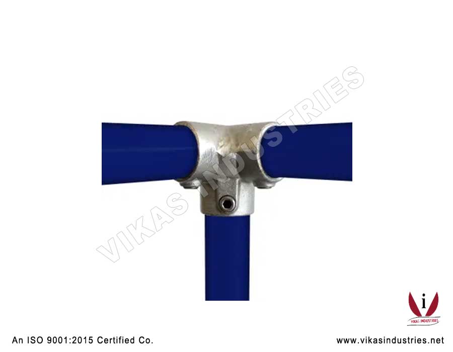 THREE WAY BLIND CONNER-128 Key Pipe Clamp Fittings Manufacturers Exporters in India Punjab Ludhiana
