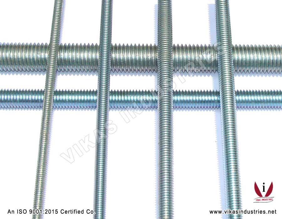 Hotdip Galvanized Threaded Rods Thread Bars Manufacturers Exporters in India Punjab Ludhiana