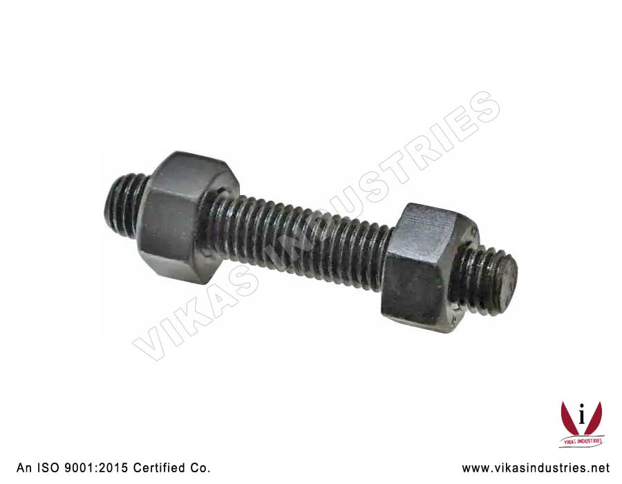 Threaded Studs with Hex Nuts Manufacturers Exporters in India Punjab Ludhiana